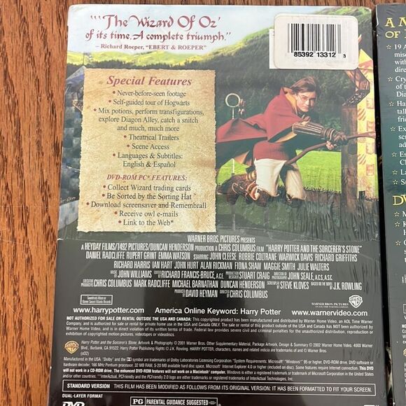 Harry Potter DVDs Sorcerer's Stone & Chamber of Secrets brand new still wrapped - Picture 5 of 6